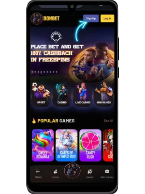 Main casino screen